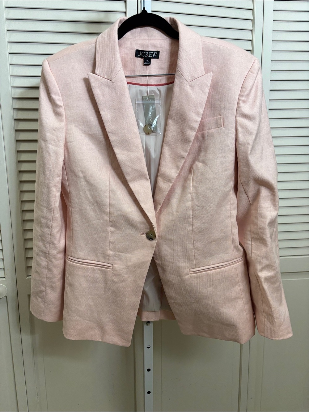 NWT J. Crew Alexandra Blazer in Stretch Linen Blend Size 10